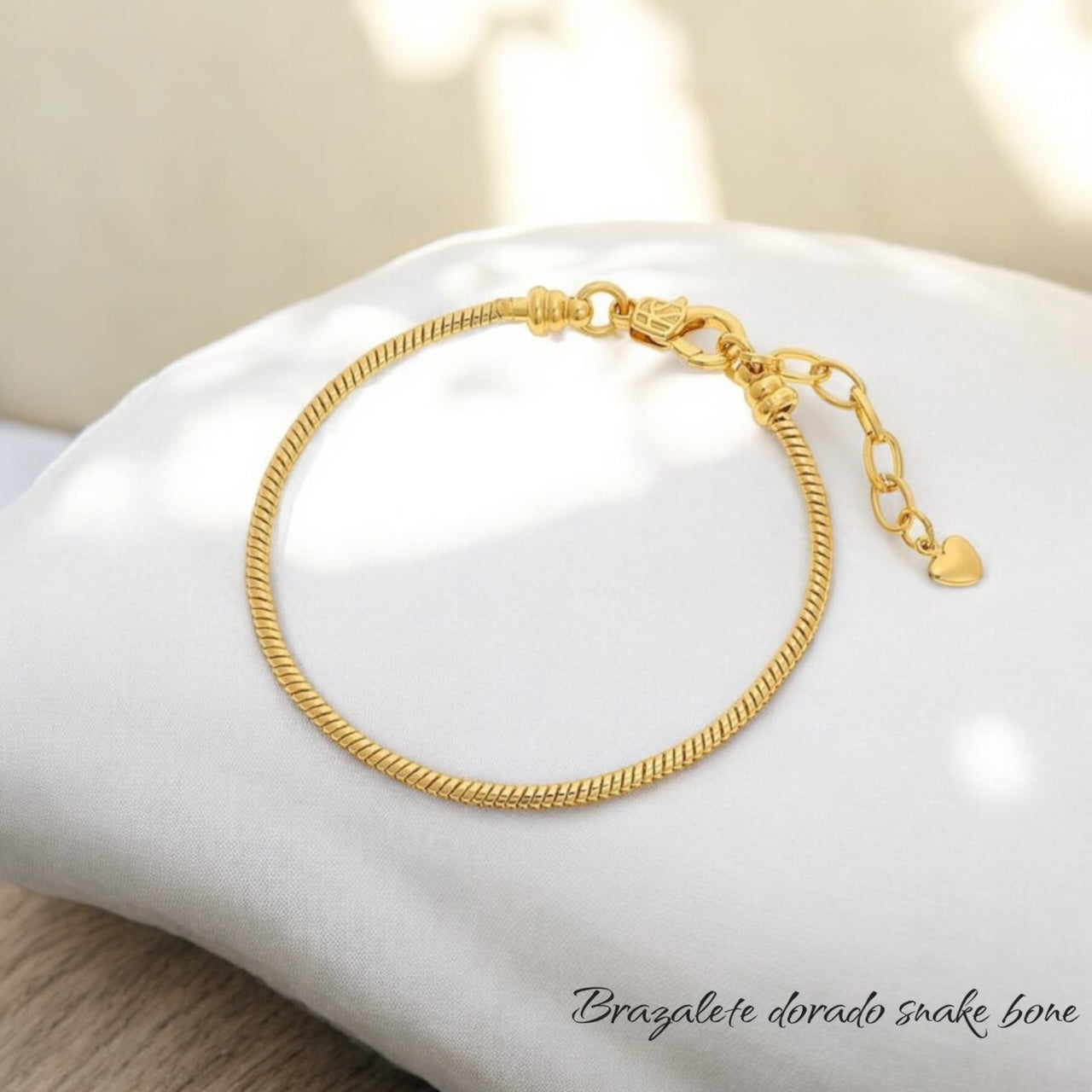 Brazalete snake bone acero inoxidable