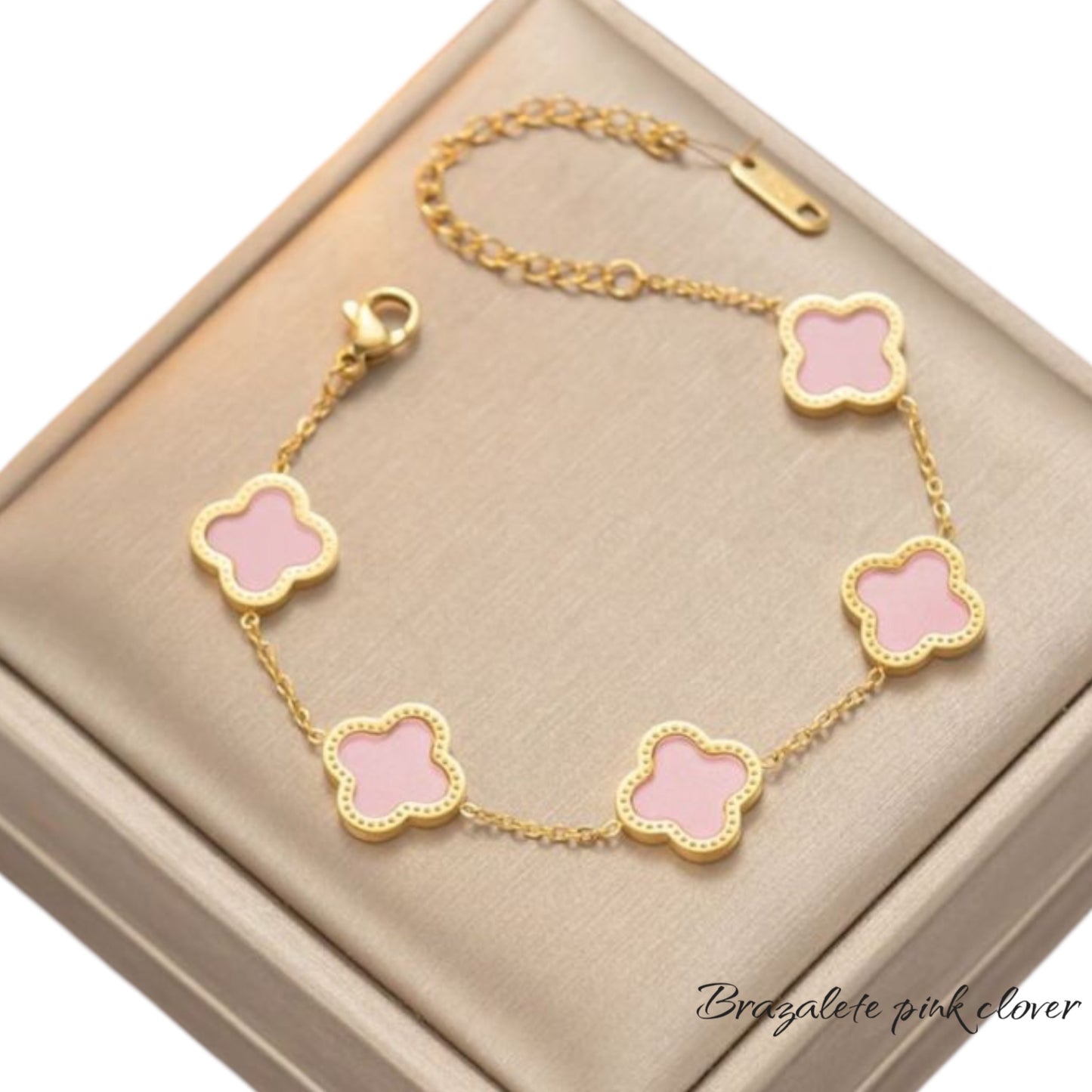 Brazalete pink clover