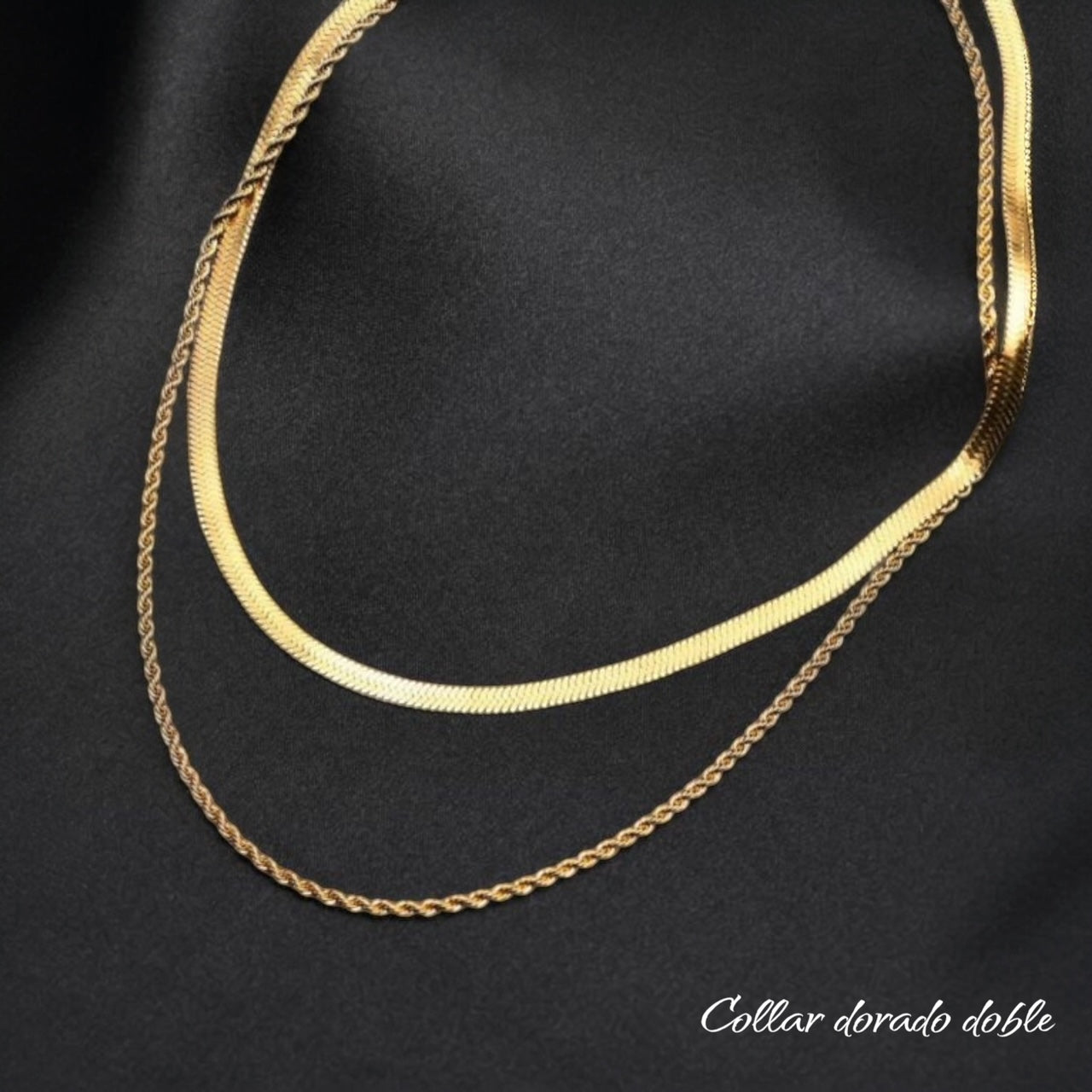 Collar doble Acero inoxidable