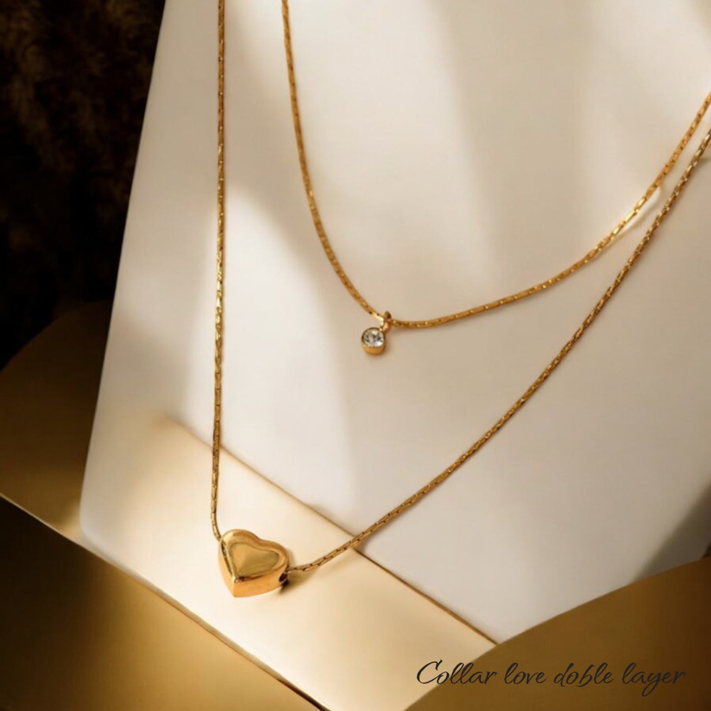 Collar love doble layer
