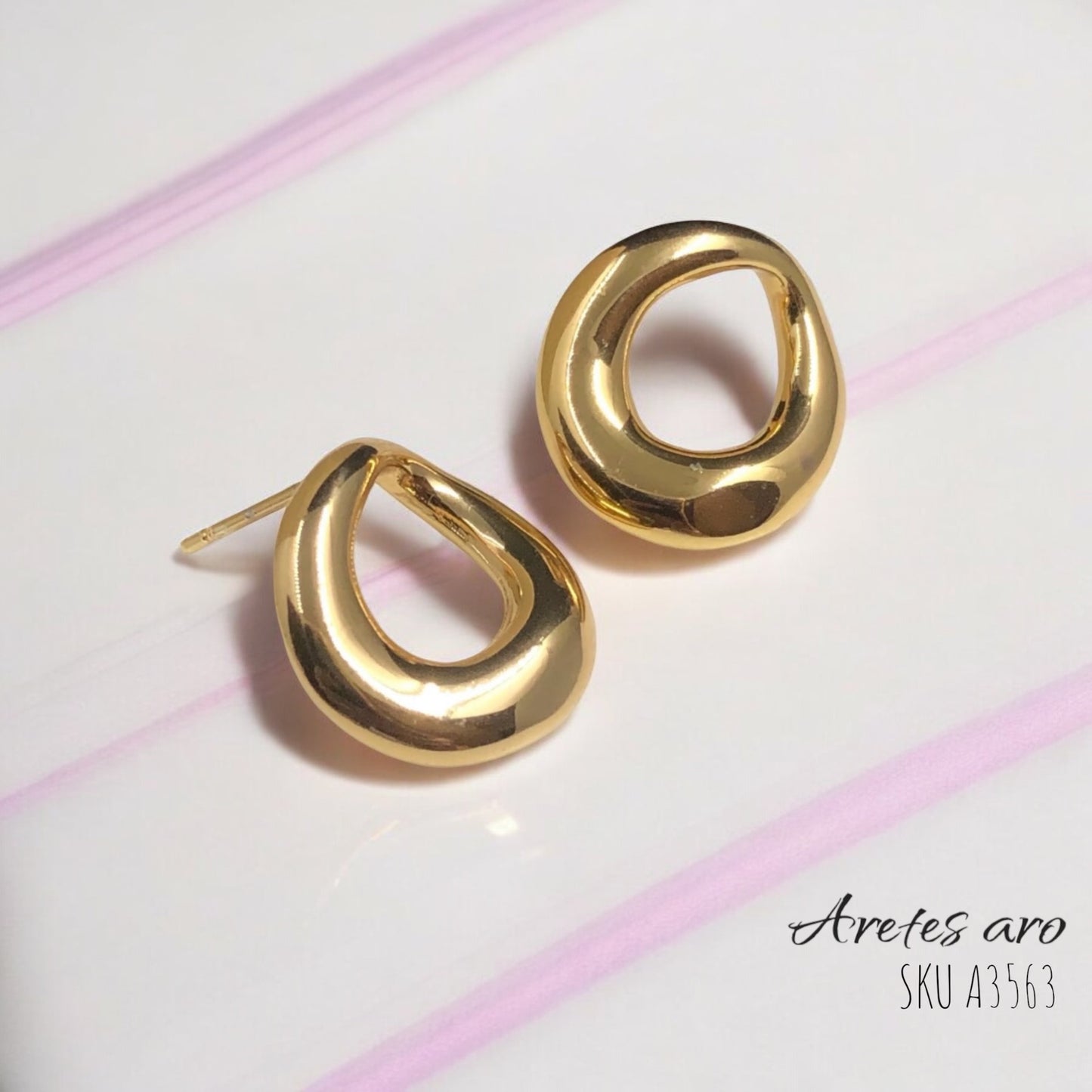 Aretes Aro Acero inoxidable