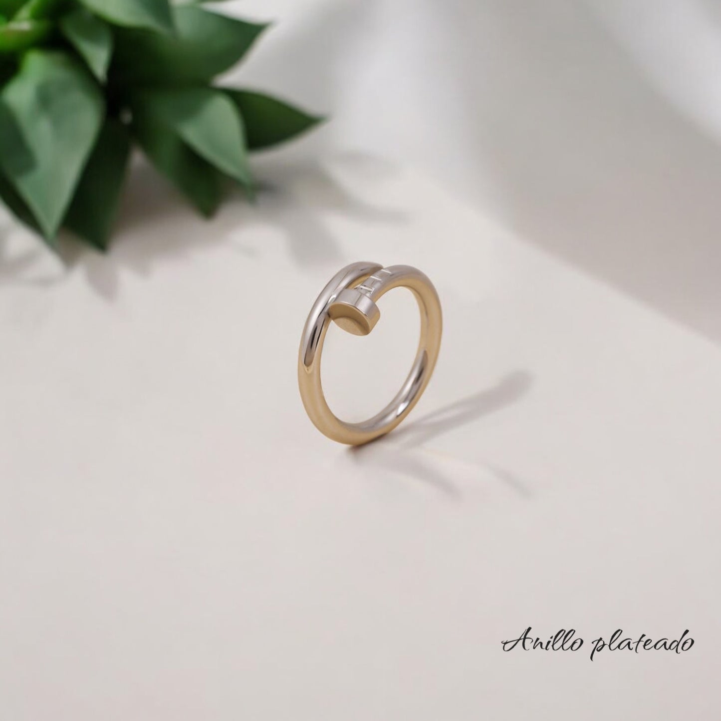 Anillo plateado