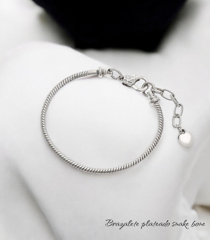 Brazalete snake bone acero inoxidable