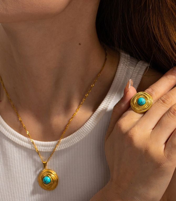 Conjunto turquesa