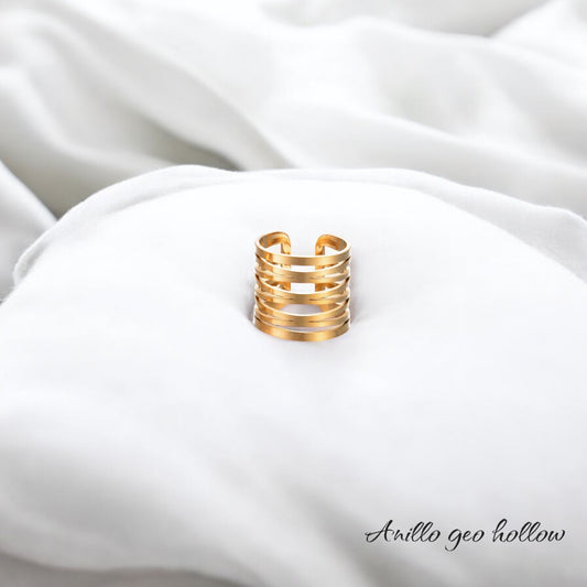 Anillo geo hollow