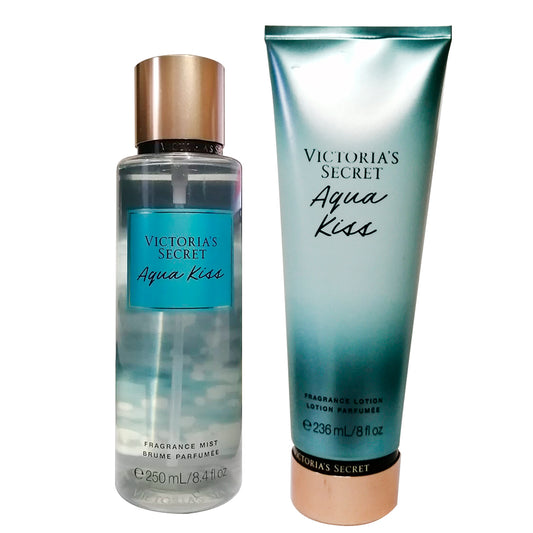 Set Crema y Locion corporal Aqua Kiss Victoria Secret's dama