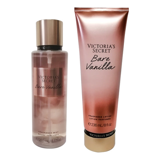 Set Crema y Locion corporal Bare Vanilla Victoria Secret's dama